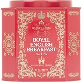 Harney &amp; Sons Royal English Breakfast Black Tea, 30 Sachets Tin | Black tea blend of Kenilworth Ceylon and Kenyan Milima teas. Contains caffeine.