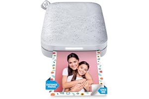 HP Sprocket Portable 2x3 Instant Photo Printer (Luna Pearl) Print Pictures on Zink Sticky-Backed Paper from Your iOS & Androi