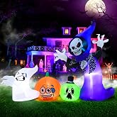 8FT Long Halloween Inflatables Outdoor Decorations with Built-in LED Lights | Scary Blow Up Yard Decor, Large Inflatable Halloween Decoration for Garden Lawn Patio Porch Haunted House Party