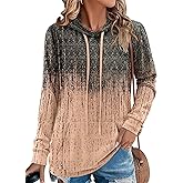 Angerella Hoodies for Women Camo Leopard Print Tops Pullover Hooded Sweatshirt Drawstring with Pocket