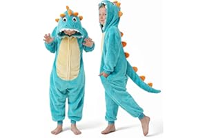 DILUFUN Kids Boys Girls Halloween Onesie Costume,One Piece Pajamas,Halloween Funny Animal Onesie Cosplay Costume 3-14Y