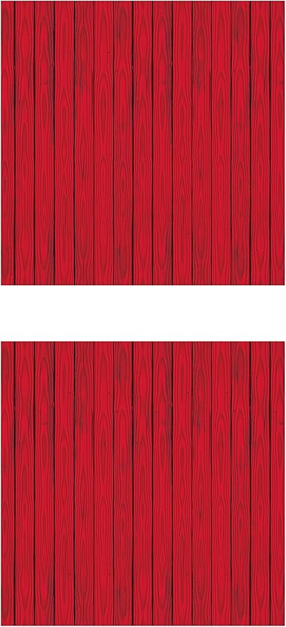Amazon Com Beistle S52057az2 2 Piece Red Barn Siding Backdrops
