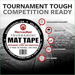WrestlingMart Tournament Mat Tape Roll – Clear