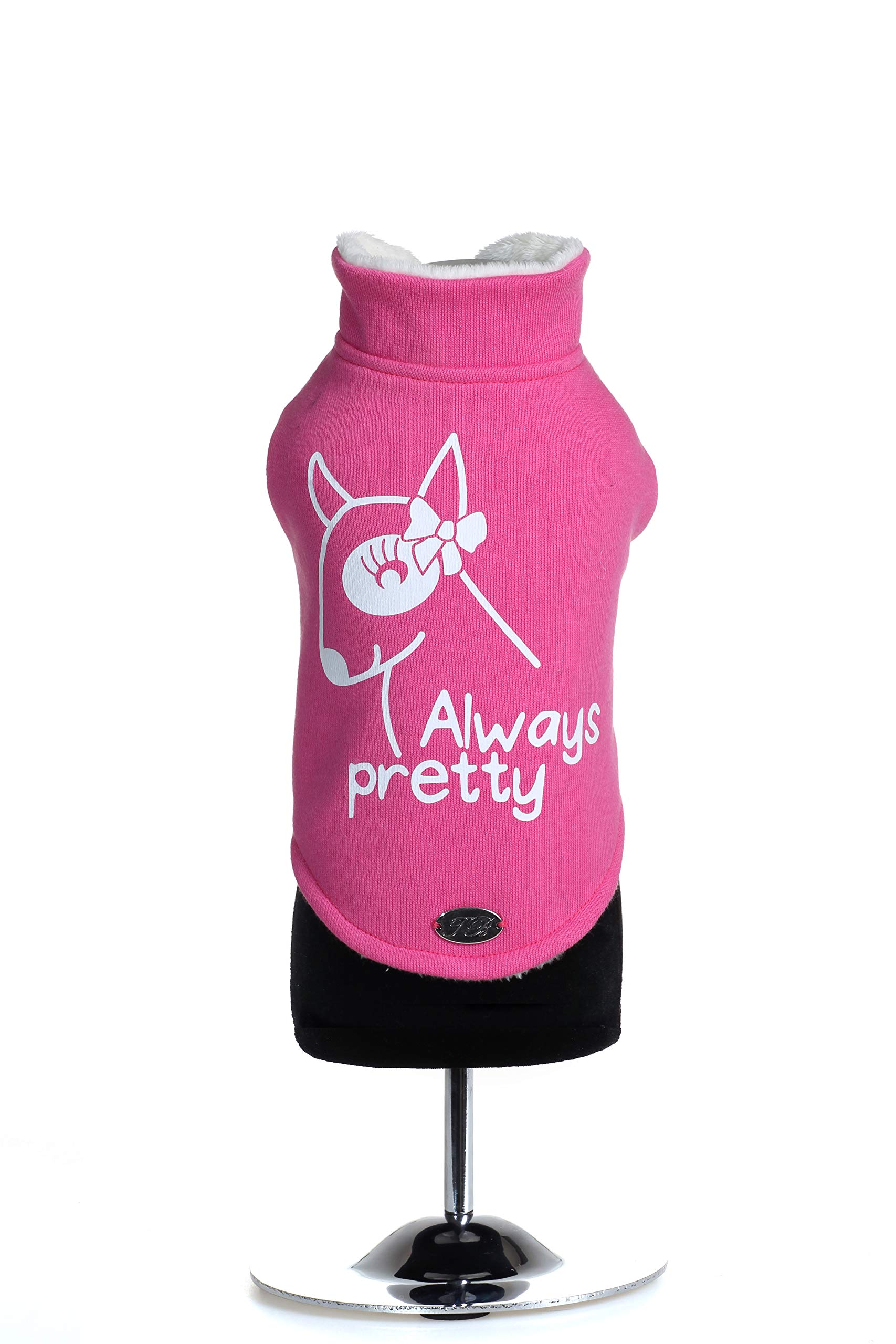 Trilly All Brilli PriscillafuxXXS Priscilla Sweatshirt with Vinyl Application XXS, Fuchsia
