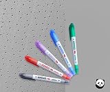 Smart Panda 5 Whiteboard Markers Dual Tip Medium Fine Pastel Set view 5