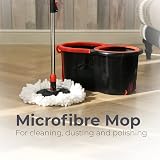 DIVCHI Spin Mop Bucket Set Extendable Handle 360 Rotation Mop Head Floor view 4