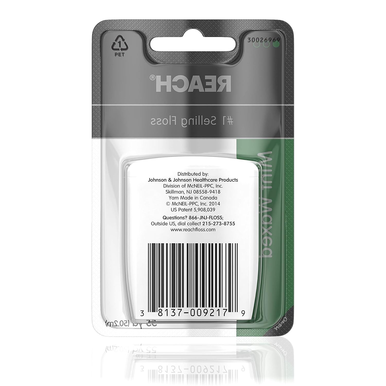 Reach Waxed Dental Floss, Mint, 55 Yards : Reach Access Flosser : Beauty