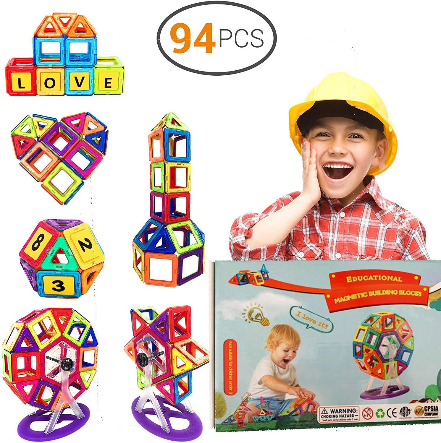 R Group Building Blocks Gift 94PC Kids Construction