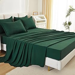 Litanika California King Comforter Set Dark Emerald