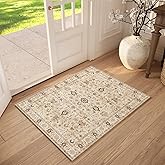 NoiFamo Washable 2'x3' Non Slip Rug Vintage Soft Low Pile Lightweight Boho Area Rugs for High-Traffic Areas (Entryway, Kitchen, Hallway), Farmhouse Decor