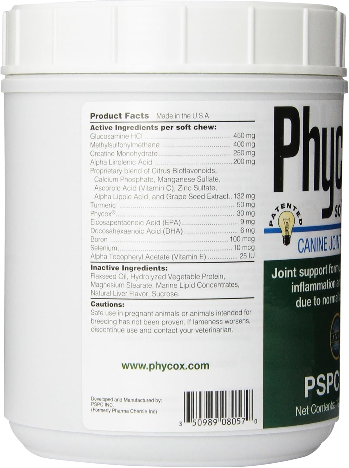 phycox max canine joint support