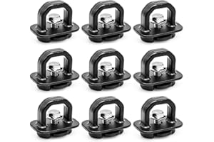 X4XZ DZ97903 Truck Bed Side Wall Tie Down Anchors, Bed Cargo Hooks for 2007-2024 Chevy Silverado 1500 2500 3500 Chevy Colorado IGMC Sierra 1500 2500 3500 I GMC Canyon 9PCS