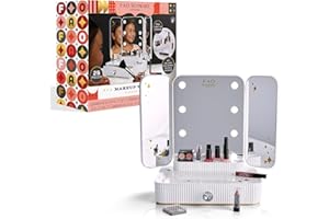 FAO Schwarz Girls Vanity Makeup Studio Low Profile 24pc with Diamond Pull
