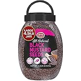 Black Mustard Seeds Whole 4.5 LB Bulk Jar - All Natural, Gluten Free, 100% Pure, Robust Flavor - by Spicy World