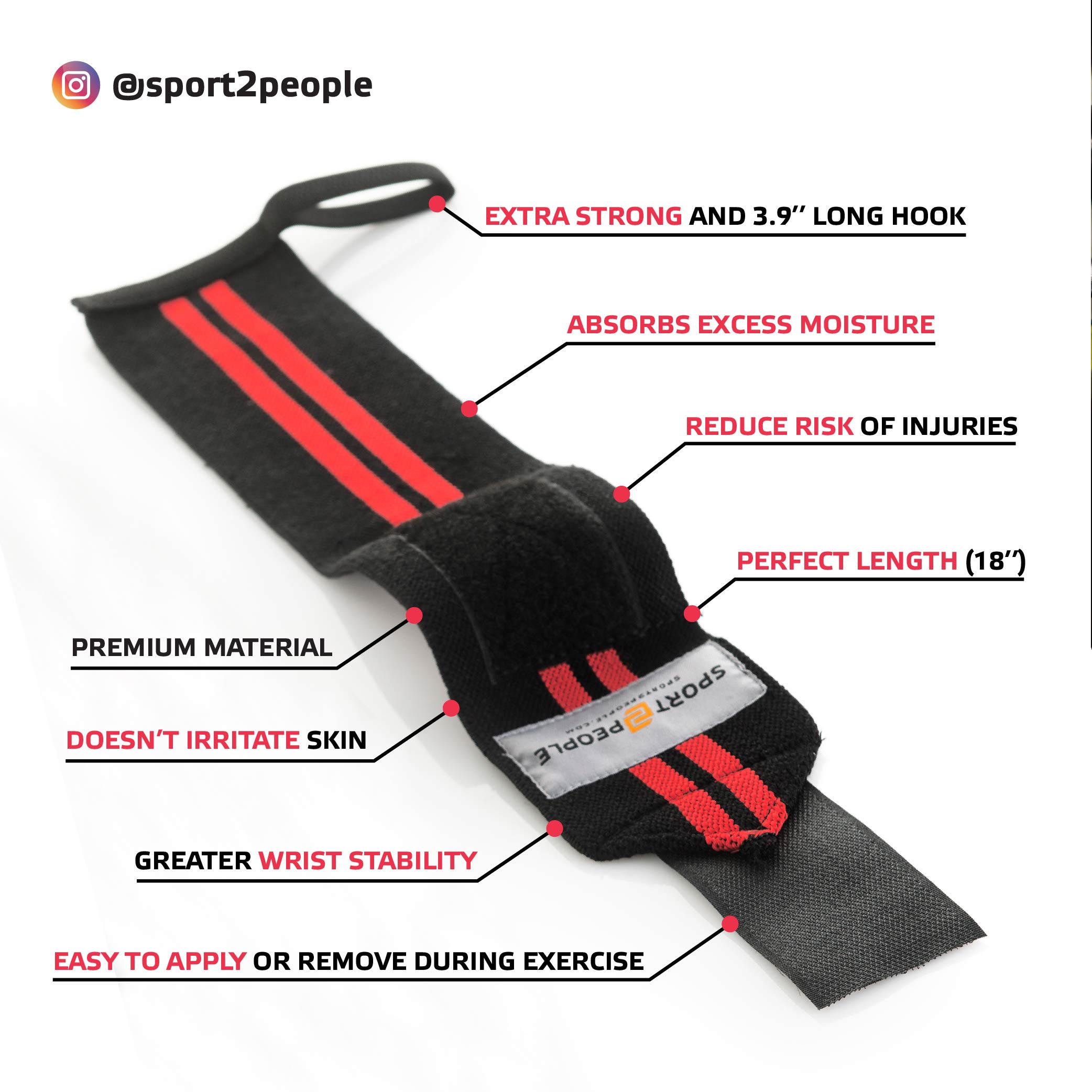 Weight Lifting Crossfit Wrist Wraps Equipment - 18\