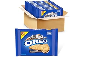 OREO Chocolate Peanut Butter Pie Sandwich Cookies, Family Size, 12 - 17 oz Packs