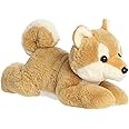 Aurora® Adorable Flopsie™ Shiba Inu Stuffed Animal - Playful Ease - Timeless Companions - Brown 12 Inches