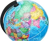 Exerz World Globe 20 cm Educational Swivel Rotating Globe UK view 6