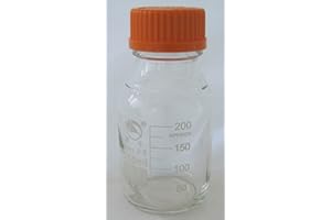 CHANG BIOSCIENCE Borosilicate Glass Round Lab Media Storage Bottles, Tissue Culture Media Bottle, with Cap, Autoclavable (500 ml)