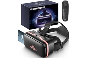 FEEBZ 3D VR Headset for Kids 2.0 + Android Remote - for iPhone & Android Phones | with 3D VR Videos & Apps Links | Virtual Reality Goggles Set for Beginners