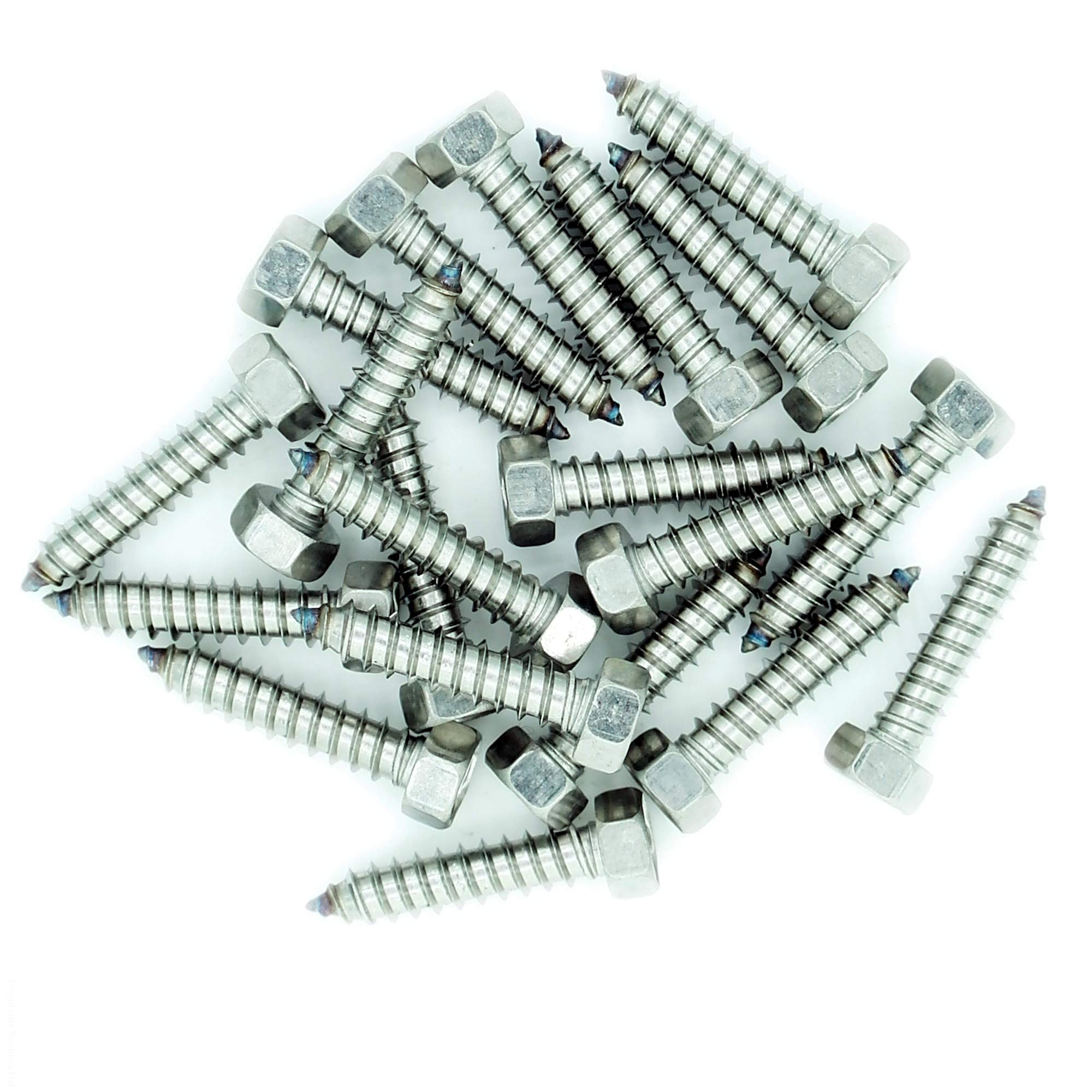 No.6 x 0.4 (3.5mm x 9.5mm) Hex Self-Tapping Screw - Stainless Steel (A2) (Pack of 20)