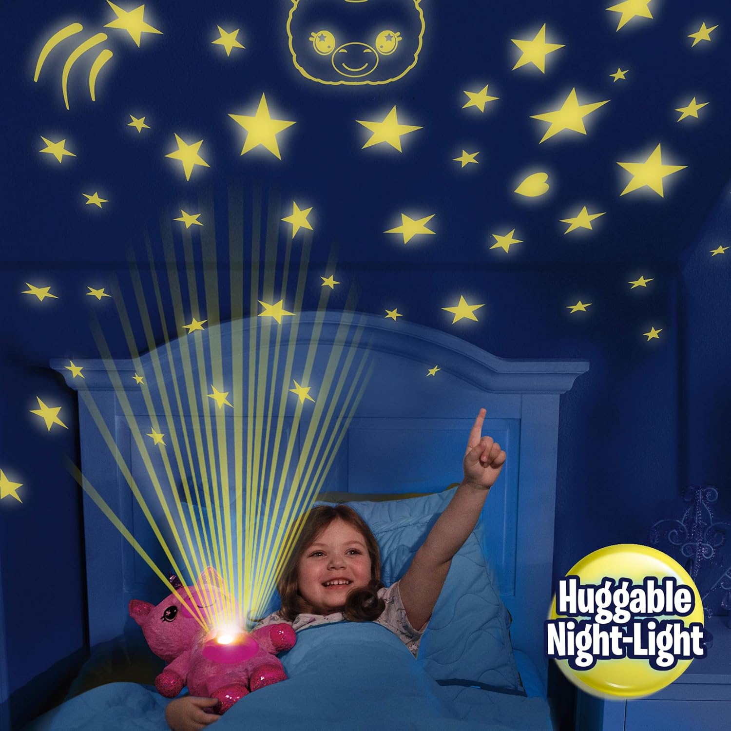 Ontel Star Belly Dream Lites, Stuffed Animal Night Light, Pink and Purple Unicorn: Health & Personal Care