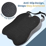 QUTOOL Car Seat Cushion Memory Foam Wedge Boost Pad 18.5x16.5x3 in view 7