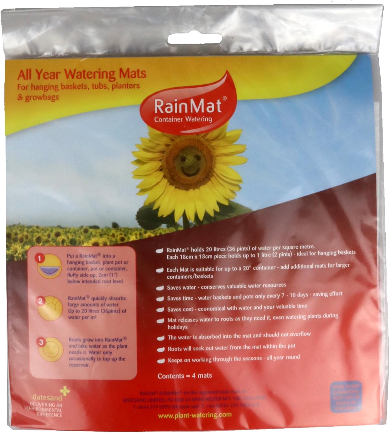 Rain Mat Water Absorbing mats Reduce Watering Requirements