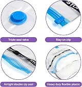 Bramble 20 Pack Vacuum Storage Bags for Clothes, Extra Large & Travel Sizes view 3