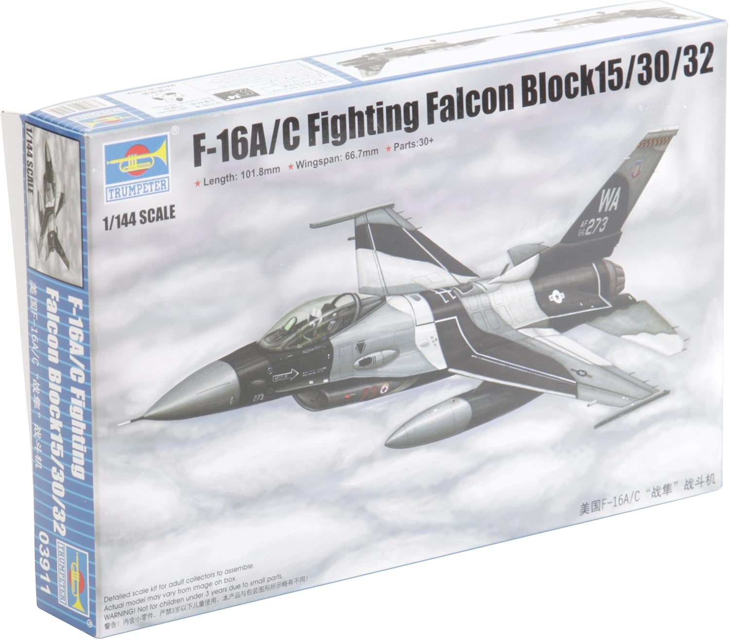 Trumpeter 1:144 - F-16A/C Fighting Falcon Block 15/30/32, Various
