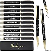 PerKoop 10 Sets Thank You Gifts Pens with Boxes Bulk Appreciation Party Favors for Employee Coworker Staff Nurse Teacher Team Office Supplies(Black,Mixed)