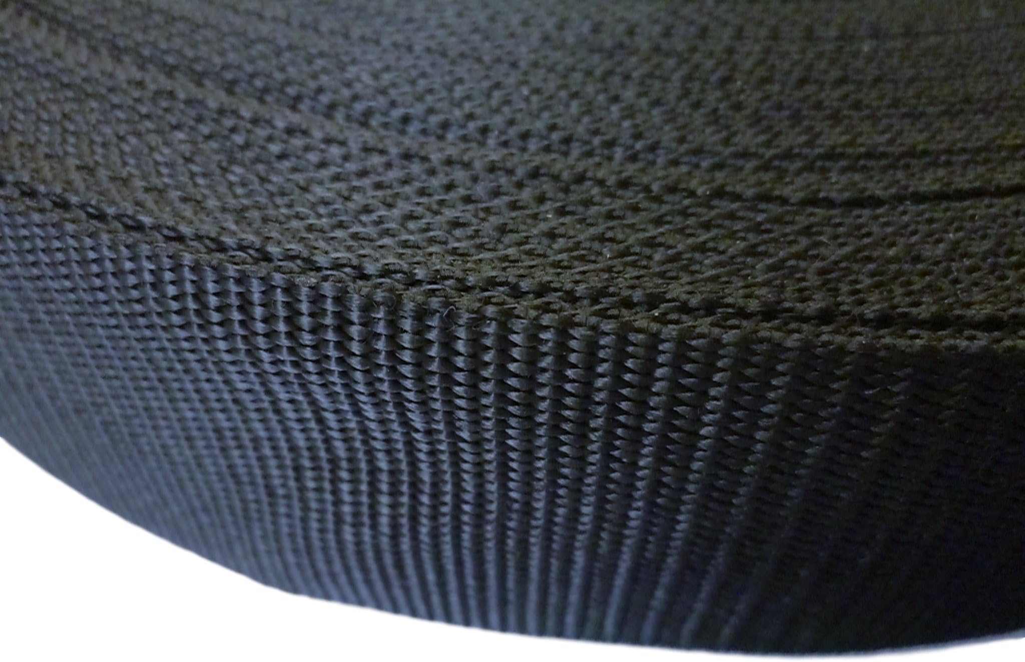 Polypropylene WEBBING STRAP 50 mm / 2 inch wide JET BLACK Various Lengths -2 Metres / 6 ft Approx