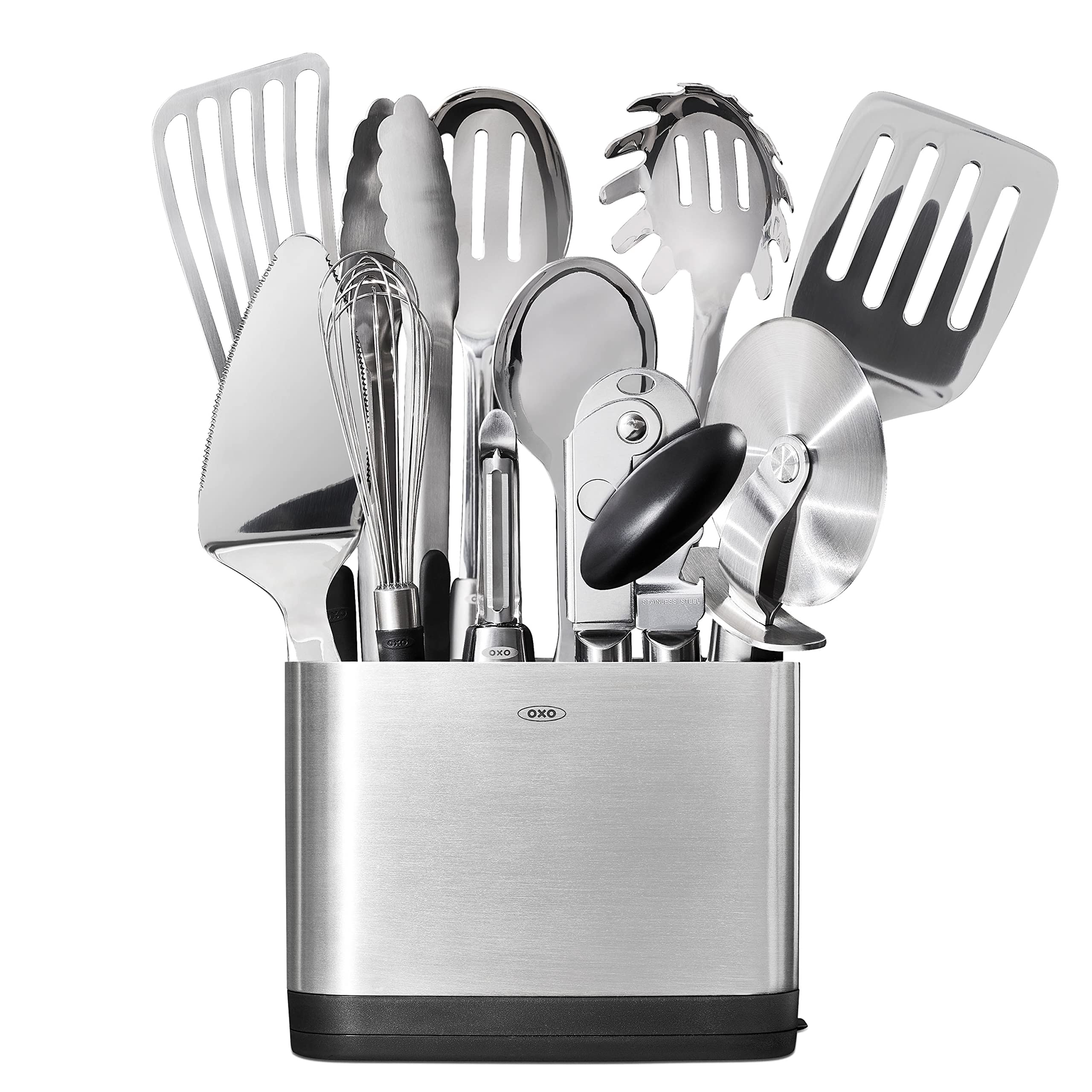Photo 1 of OXO Steel Piece Utensil Set, 15 PC, Stainless Steel