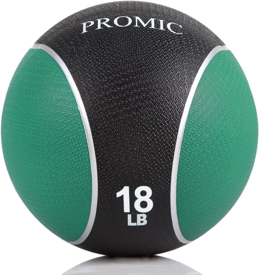 PROMIC Hand Weights Dumbbells (Pair), Medicine Balls, Non Slip Design - Multiple Color & Weight Options