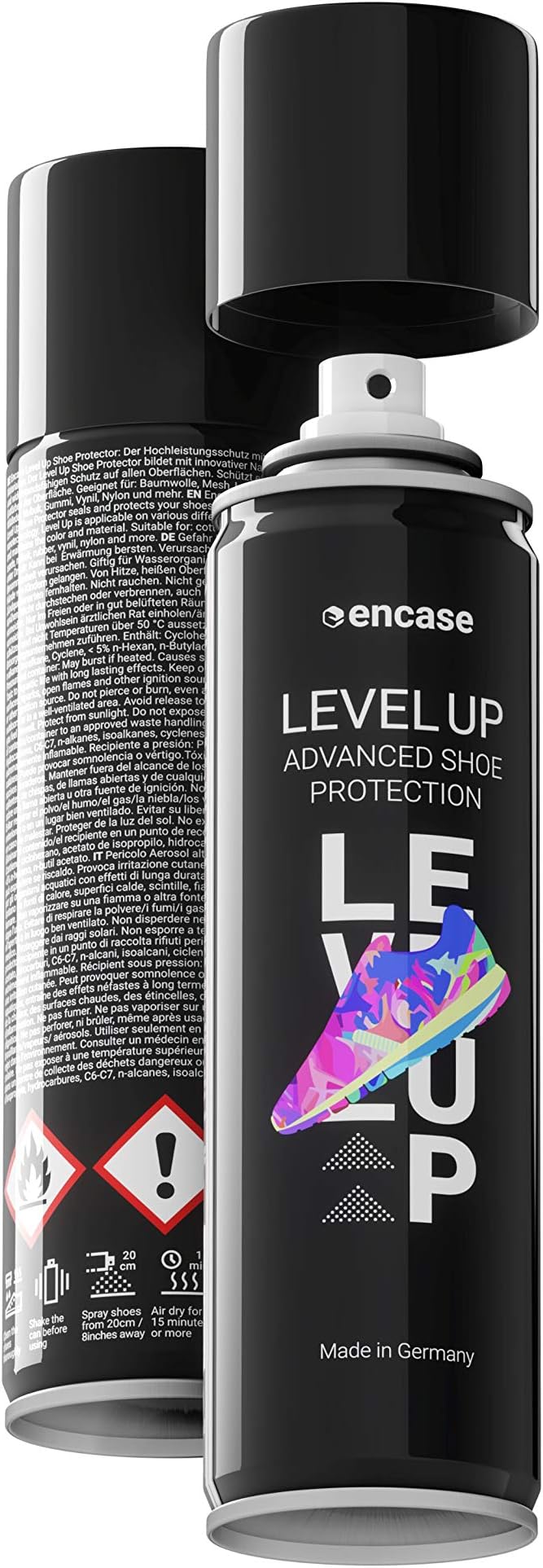 Level Up Shoe Protection Sneaker Protect Spray D Impregnation Impermeabilisant Water Repellent Dirt Blocker 250ml Hydrofuge Et Anti Salete Tous Les Materiaux Amazon Fr Hygiasne Et Soins Du Corps