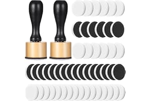 DIVINA VITAE 62Pack Mini Ink Blending Tool - 2Pcs Mini Applicator Tools and 60Pcs Replacement Foam Pads, Ink Paints Mixing Blending Tool for Distressing Stamping Blendings Scrapbooking Painting Drawing Supplies