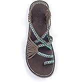 Plaka Flat Sandals for Women Palm Leaf