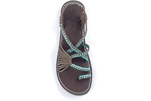 Plaka Flat Sandals for Women Palm Leaf