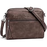 SYTRAH Crossbody Bags for Women, Lightweight Medium Crossbody Purse, Soft Leather Purses for Women Shoulder Handbags