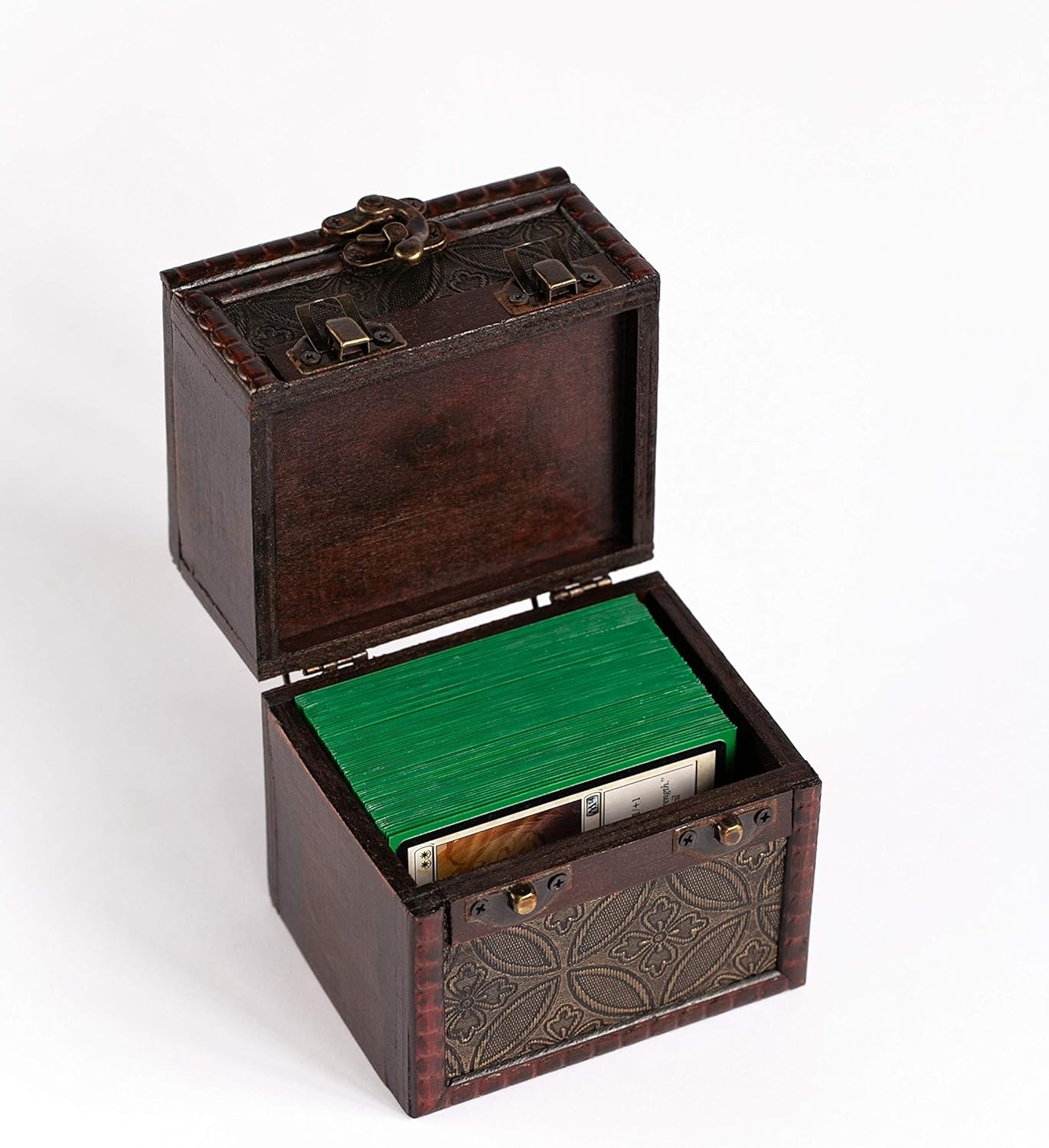 KakapopoTCG Elven Vault (Harmony) Wooden Deck & Counter Box for Deck Protector storage Trading Cards TCG MTG Magic PTCG YGO FaB Dice Fantasy Coin Storage EDH Commander - Image 5