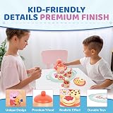 Peppa Pig Wooden Tea Set for Toddlers 3+ Pretend Play Kitchen Toys view 4