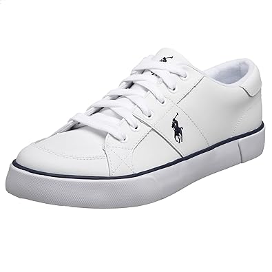 ralph lauren white leather trainers