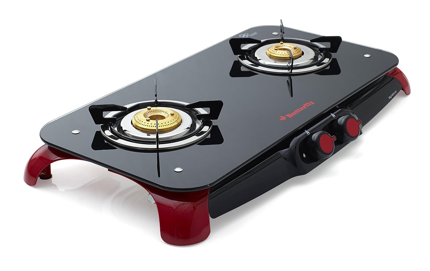 Glass Top 2 Burner Manual Ignition Gas Stove Butterfly Best Price With Best Deal in Your City