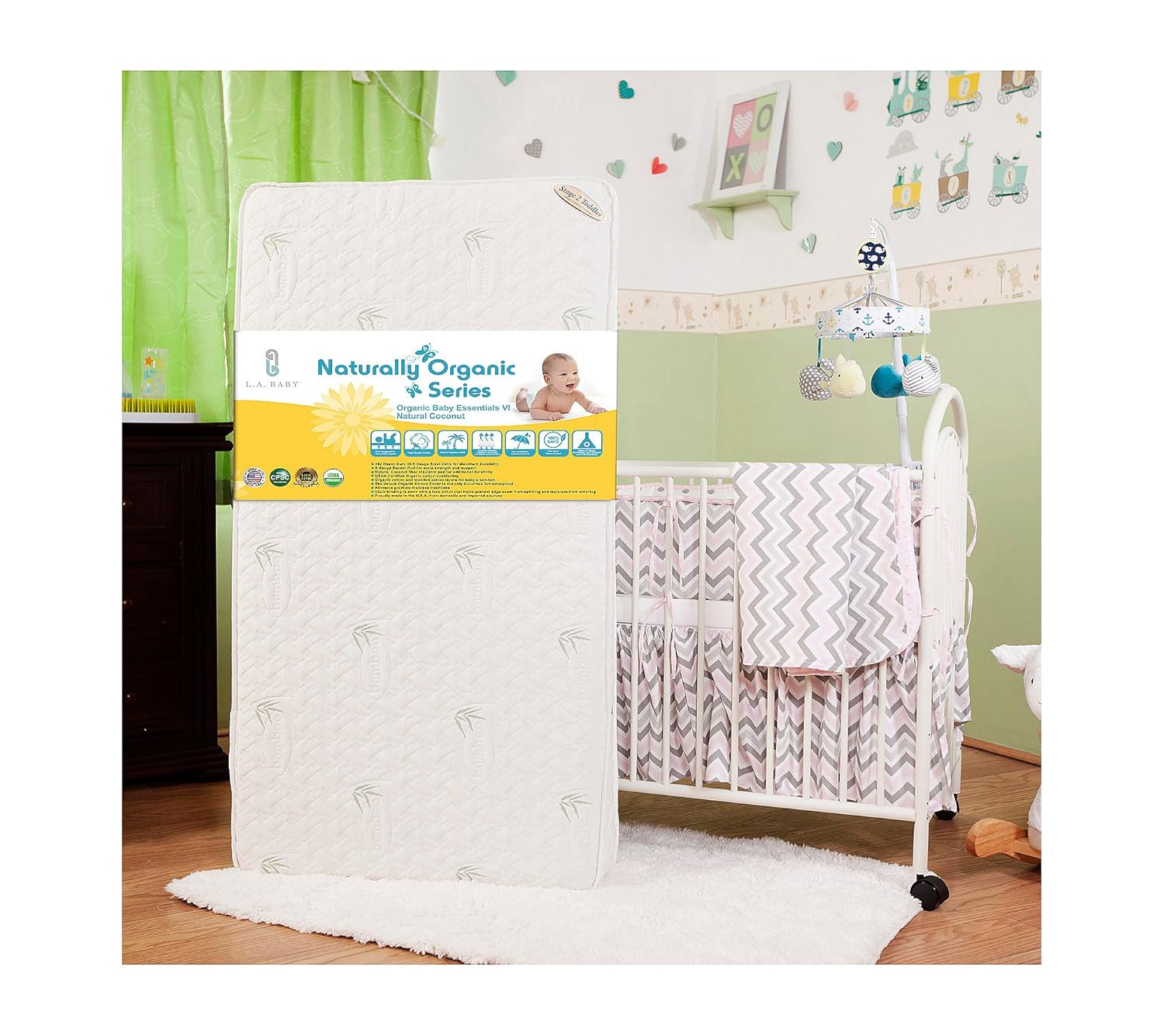 Baby Essentials VII 2 in 1 5.75" Crib Mattress with