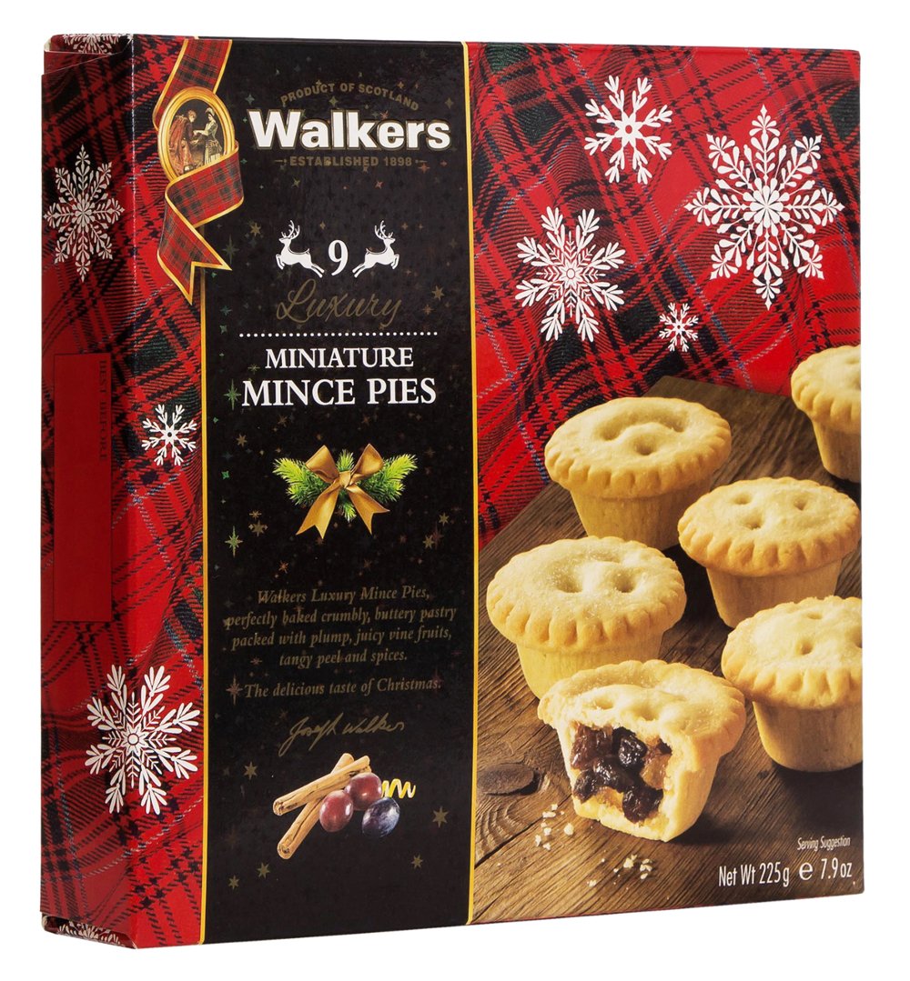 Walkers Shortbread Mince Pies, 13.1Ounce Boxes (Pack of 3