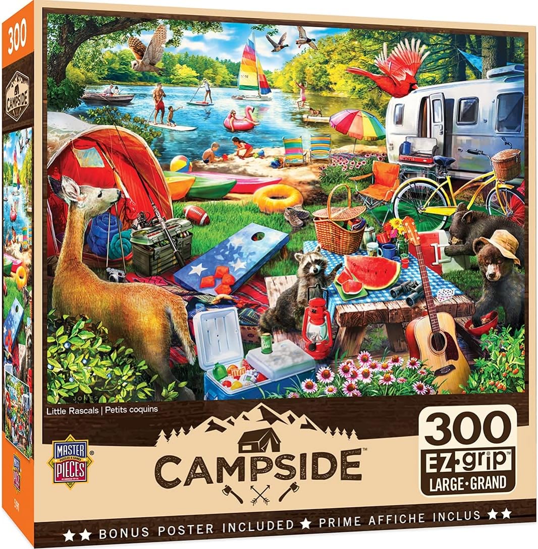 MasterPieces Campside 300 Puzzles Collection - Little Rascals 300 Piece Jigsaw Puzzle: Toys & Games