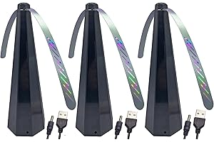 PATIOSIR Table Food Fan for BBQ, Picnic, Pool Parties, Outdoor Dinner, Portable Food Spinner to Keep Food Clean, USB or Batteries Powered(3pcs)