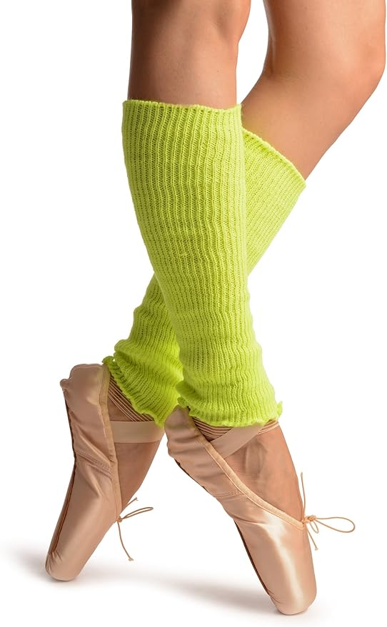 Neon Yellow Dance/Ballet Leg or Arm Warmers Leg Warmers