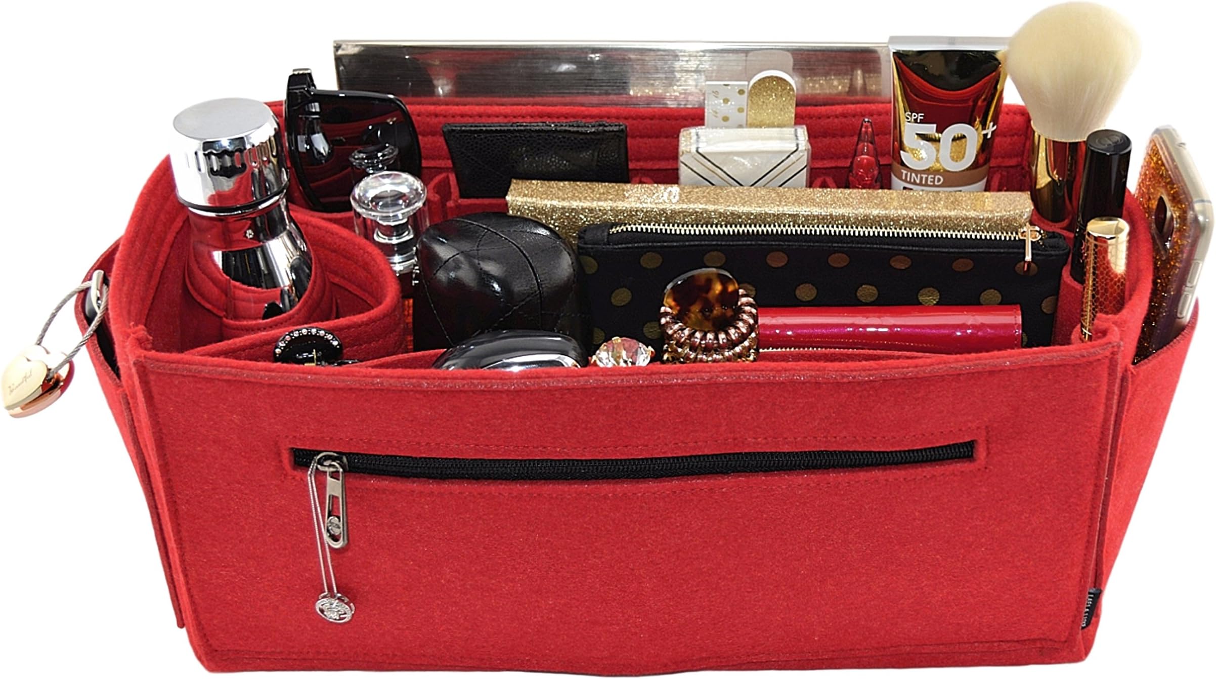 Laela Luxe Felt Purse Handbag Insert Organizer Shaper - Fits LV Neverfull GM
