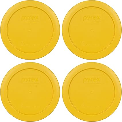 Pyrex 7200 Pc 1 Kopje Boter Geel Ronde Plastic Voedsel Opslag Deksel 2 Cups Butter Yellow Amazon Nl
